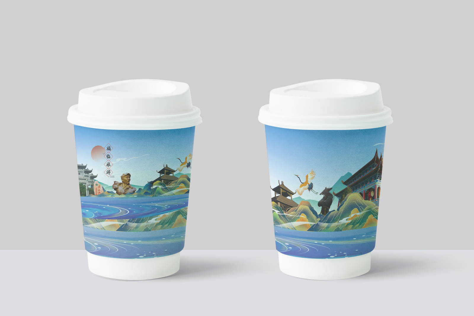 乡村振兴文创系列茶杯设计包装-第1张