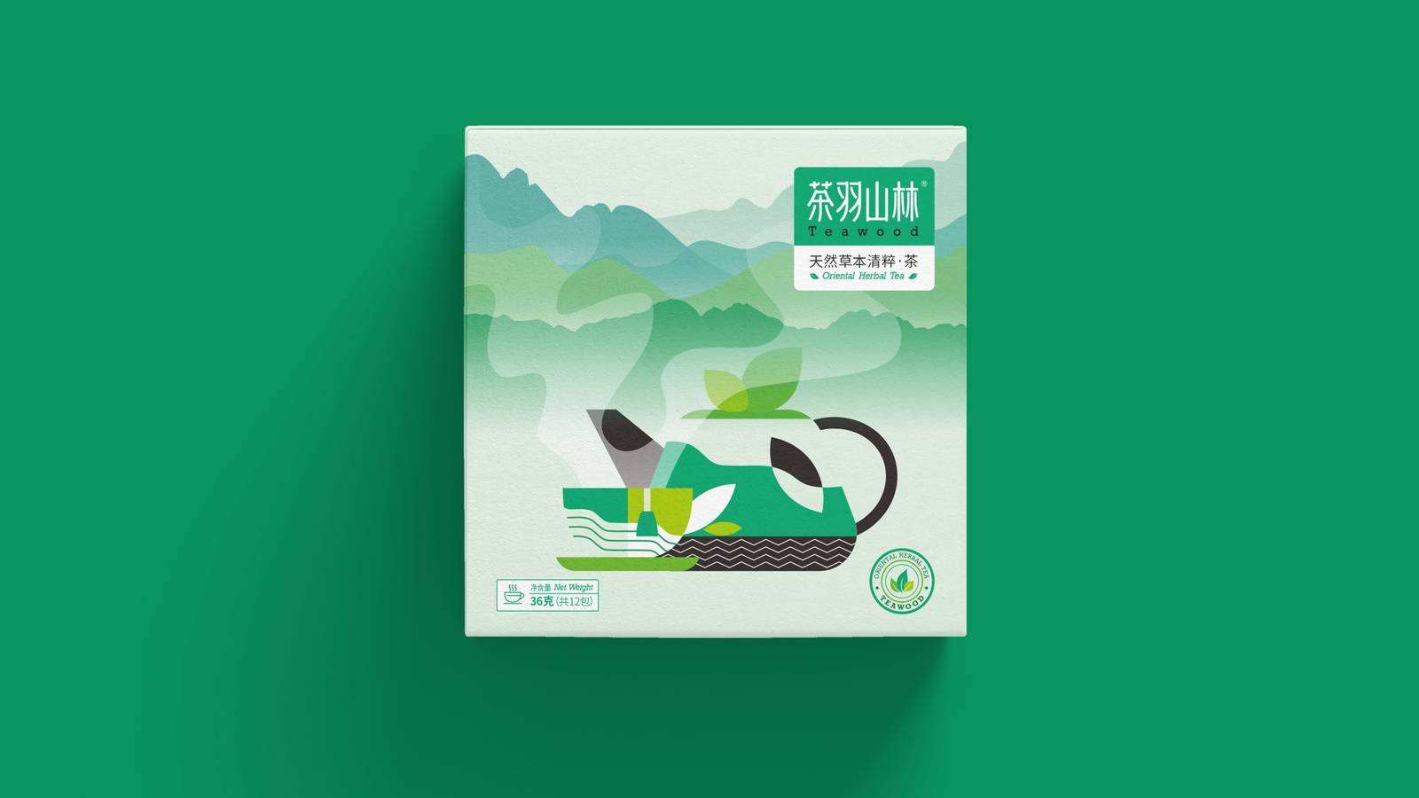 茶羽山森品牌茶叶宣传包装-第1张