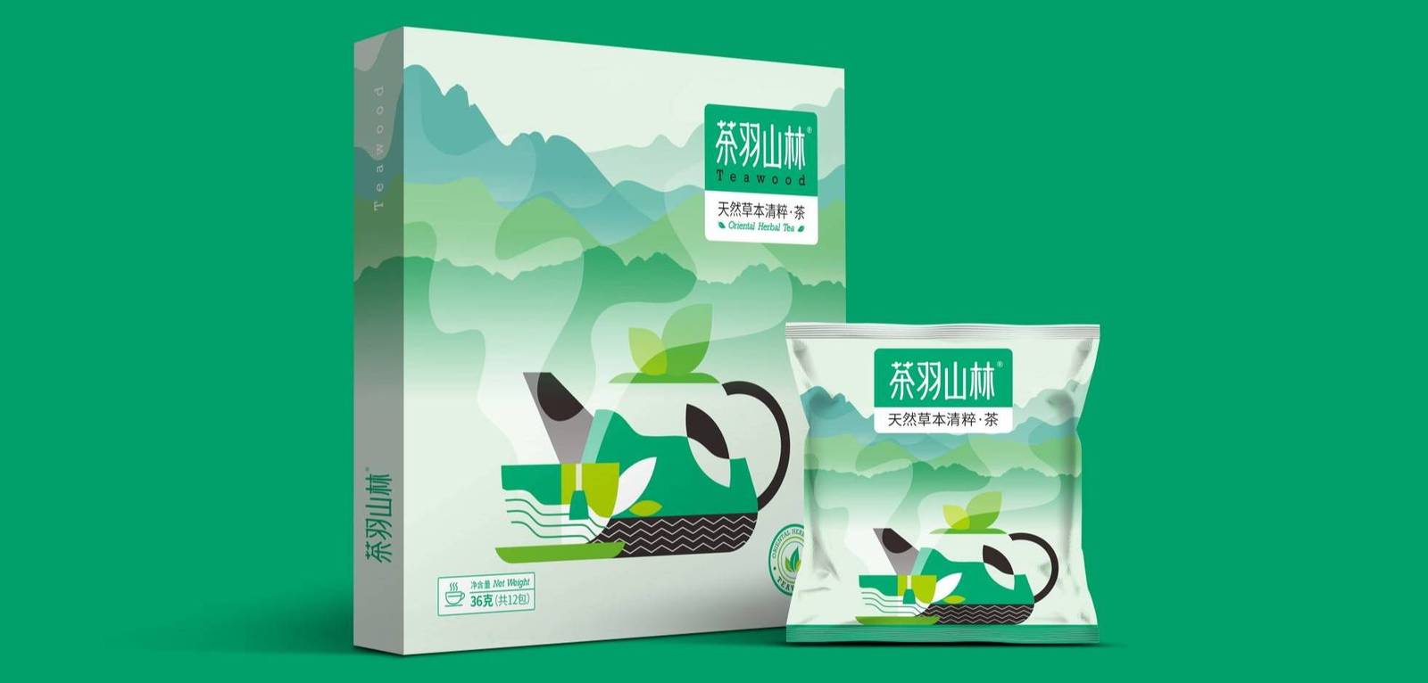 茶羽山森品牌茶叶宣传包装