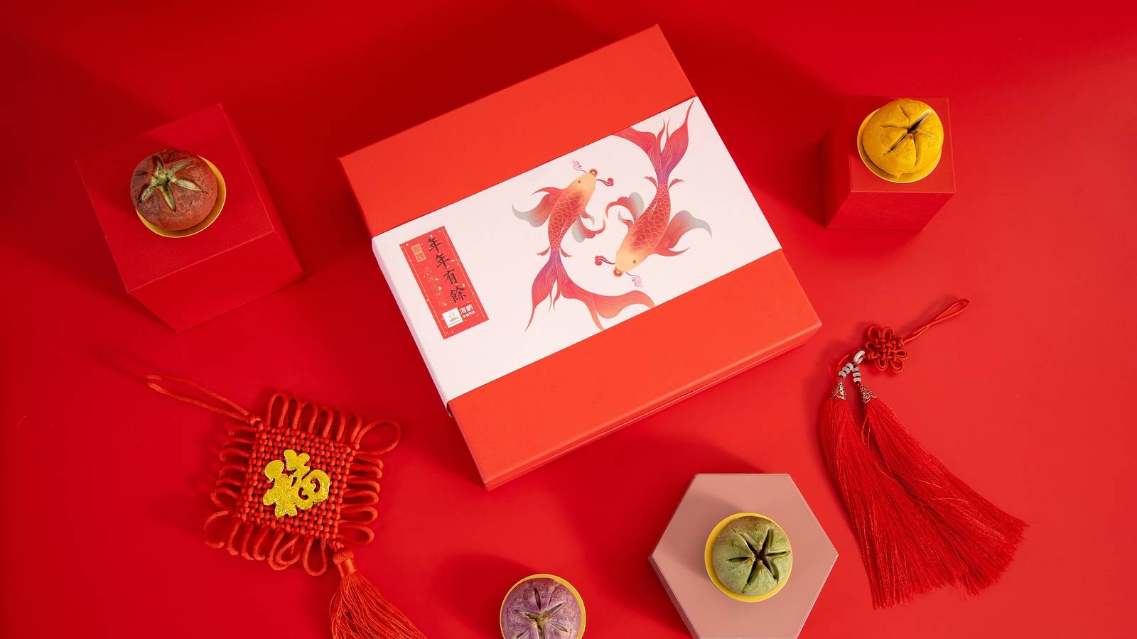 过年礼盒红色系宣传包装盒-第3张