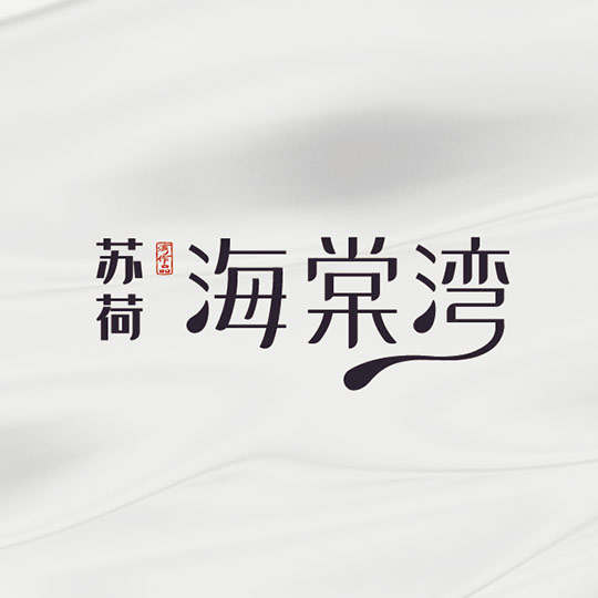 海棠湾字体LOGO设计