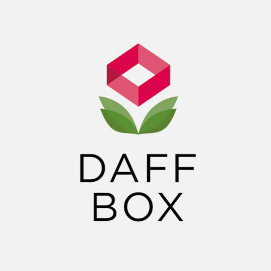 花店植物自然-daffbox品牌LOGO设计