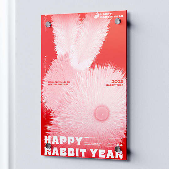 2023新年兔子创意海报系列