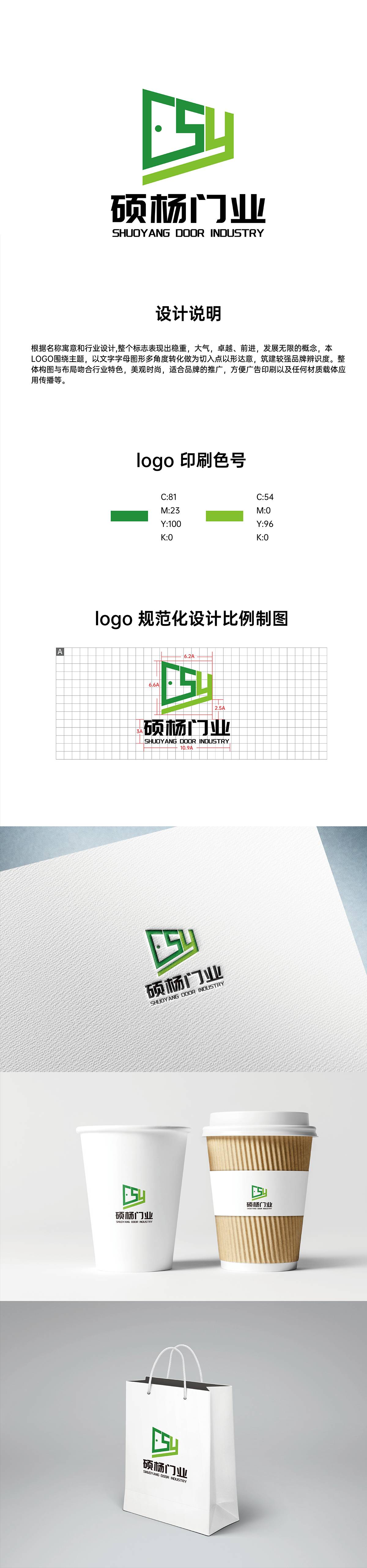 门业类原创品牌logo设计 一线城市上市企业实战经验-第1张