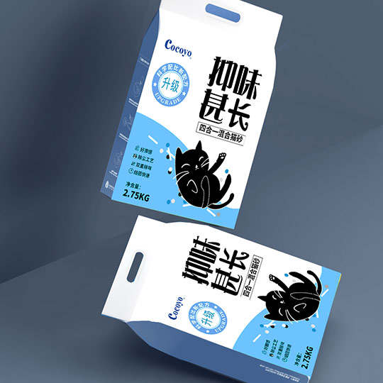 宠物猫砂品牌宣传包装设计