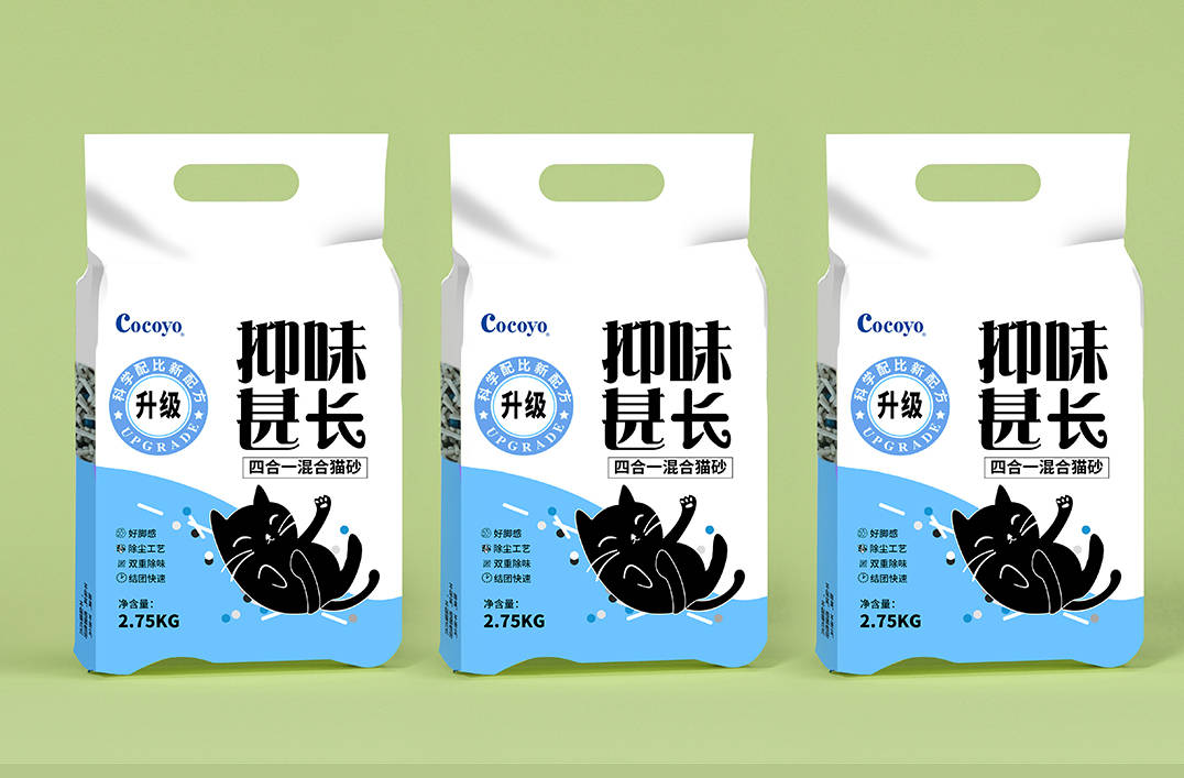 宠物猫砂品牌宣传包装设计-第3张