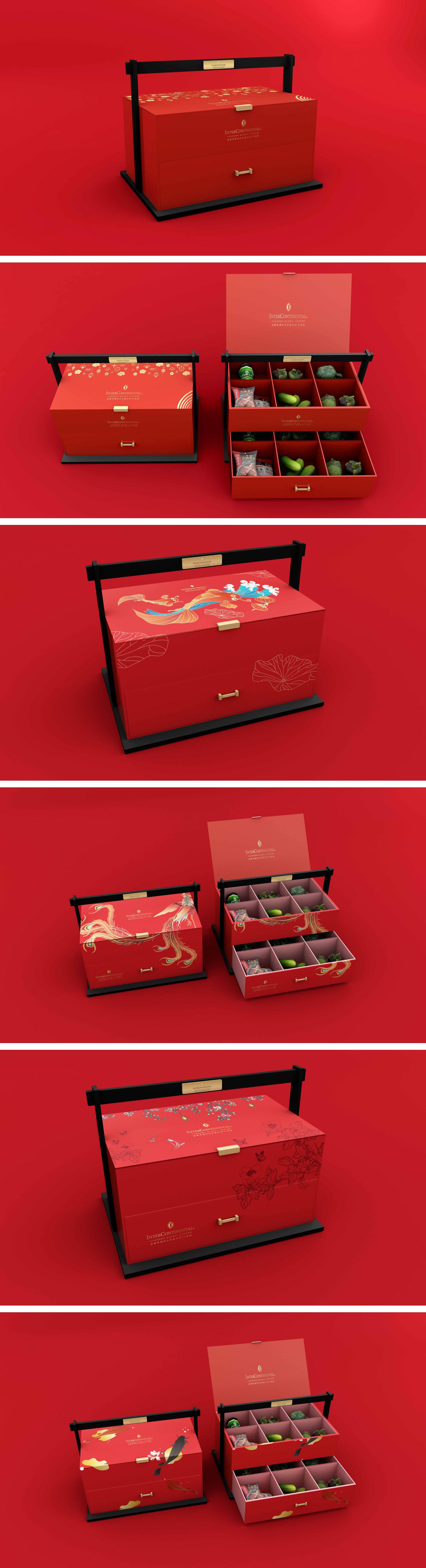 洲际春节礼盒中国红品牌包装-第1张