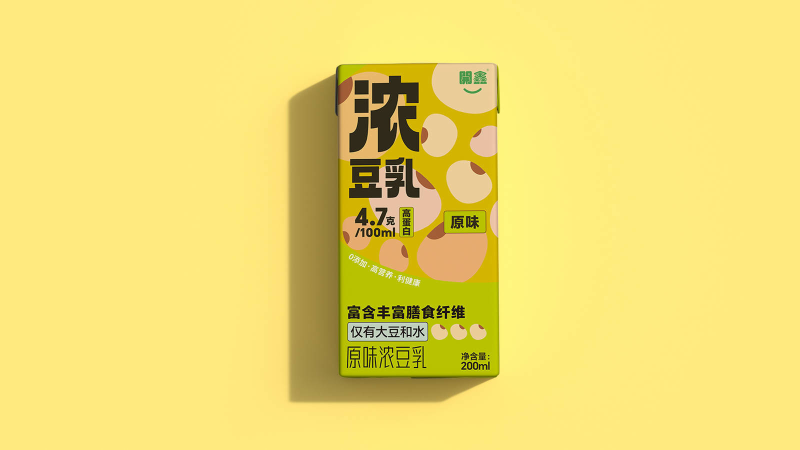 開鑫浓豆乳产品系列宣传包装-第4张