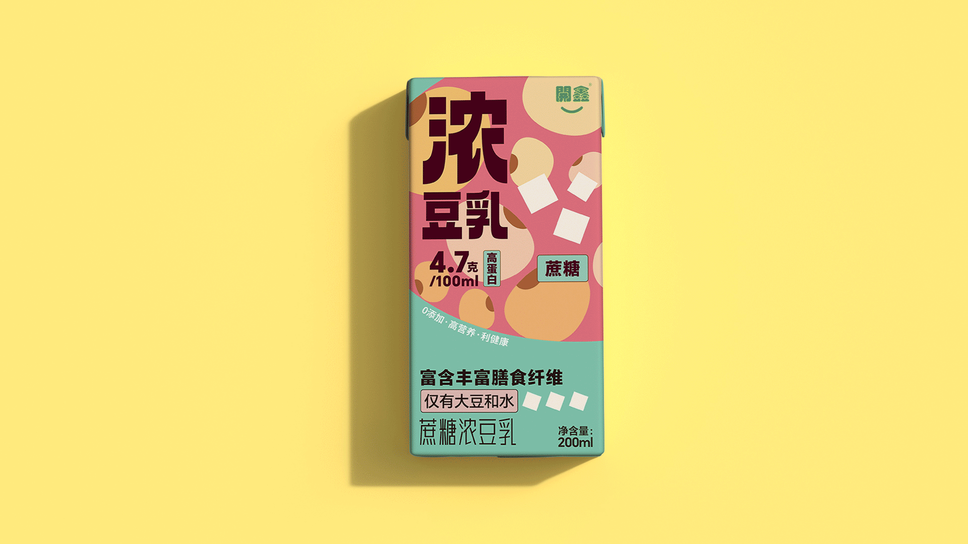 開鑫浓豆乳产品系列宣传包装-第8张