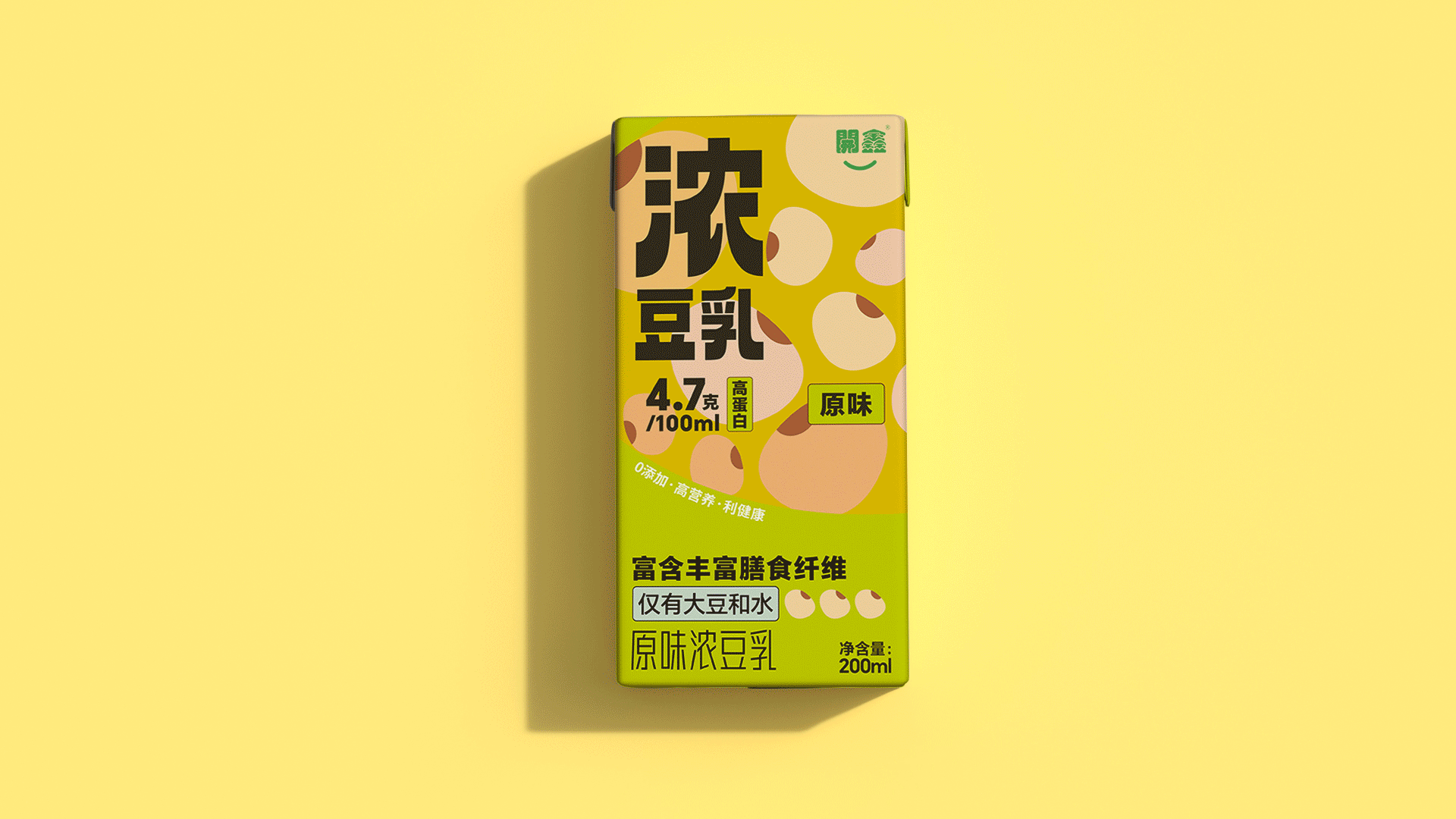 開鑫浓豆乳产品系列宣传包装-第3张